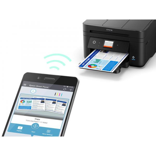 Epson WorkForce WF-2960DWF stampante multifunzione A4 getto d'inchiostro [stampa, scansione, copia], Display LCD 6.1 cm, ADF, WiFi Direct, AirPrint, 3 mesi di inchiostro incluso con ReadyPrint (Epson WorkForce WF-2960DWF C11CK60401 InkJet Printer, Mu...