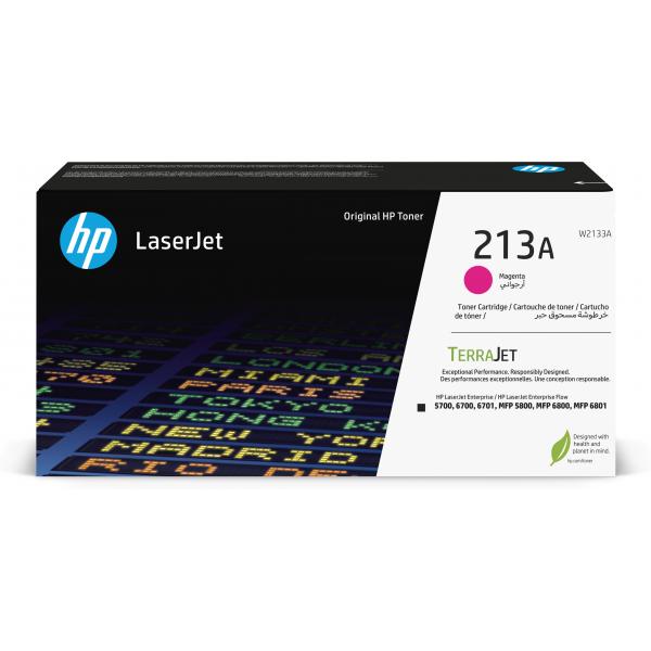 HP Cartuccia toner originale magenta LaserJet 213A (HP 213A MAGENTA LASER TONER CARTRIDGE)Hp0195122822675W2133A