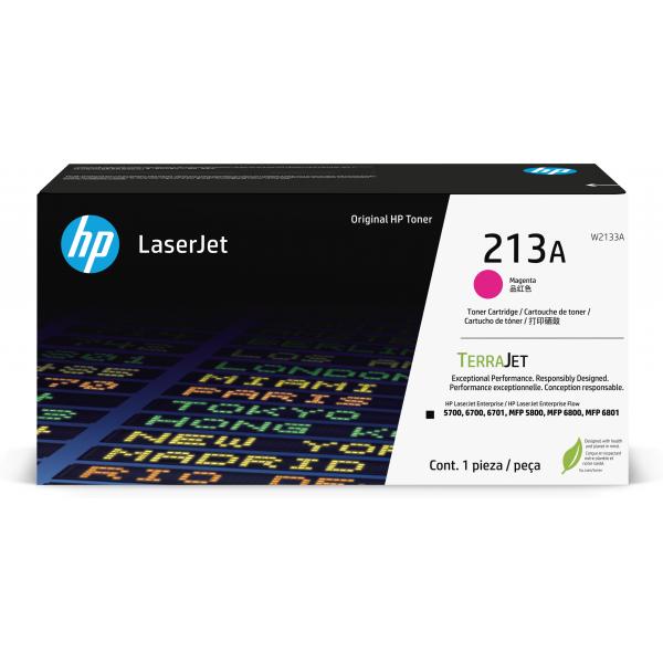 HP Cartuccia toner originale magenta LaserJet 213A (HP 213A MAGENTA LASER TONER CARTRIDGE)Hp0195122822675W2133A