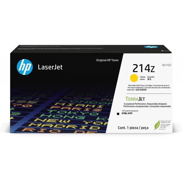 HP Cartuccia toner originale giallo ad altissima capacità LaserJet 214Z (HP 214Z Yellow Extra High Capacity Toner Cartridge 26K Pages - W2142Z)Hp0196337061613W2142Z