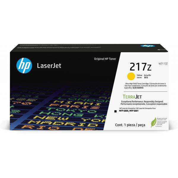 HP Cartuccia toner originale giallo ad altissima capacità LaserJet 217Z (HP 217Z - Ultra High Yield - giallo - originale - LaserJet - cartuccia toner [W2172Z] - per Color LaserJet Enterprise MFP 6800dn)Hp0196337061699W2172Z