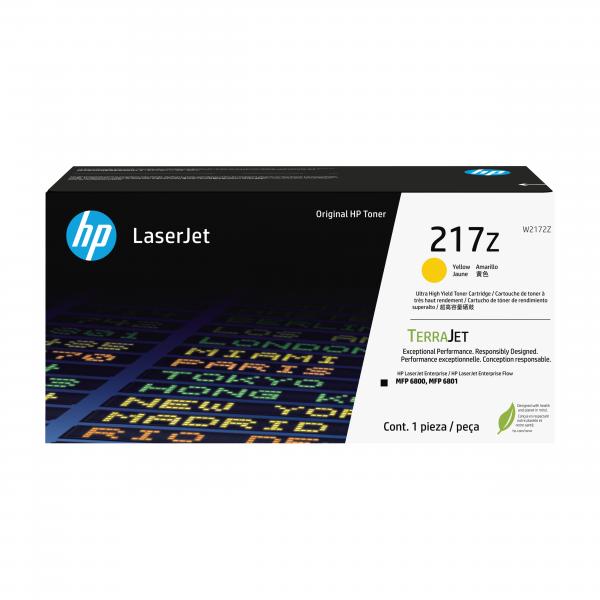 HP Cartuccia toner originale giallo ad altissima capacità LaserJet 217Z (HP 217Z - Ultra High Yield - giallo - originale - LaserJet - cartuccia toner [W2172Z] - per Color LaserJet Enterprise MFP 6800dn)Hp0196337061699W2172Z