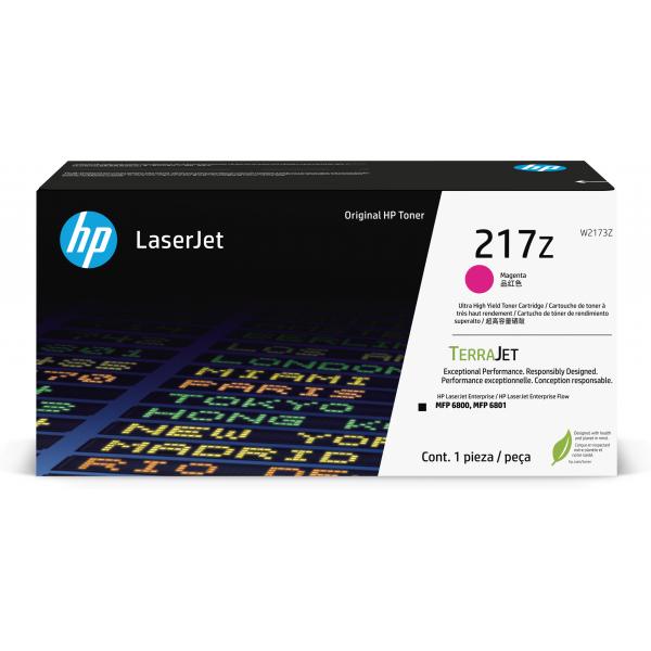 HP Cartuccia toner originale magenta ad altissima capacità LaserJet 217Z (HP 217Z - Ultra High Yield - magenta - originale - LaserJet - cartuccia toner [W2173Z] - per Color LaserJet Enterprise MFP 6800dn)Hp0196337061712W2173Z