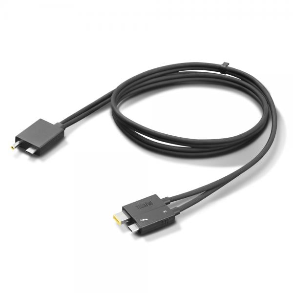 Lenovo 4X91K16970 Cavo Thunderbolt 0,7 m 40 Gbit/s Nero (THINKPAD TUNDERBOLT 4 - WORKSTATION DOCK SPLIT CABLE)Lenovo4X91K16970