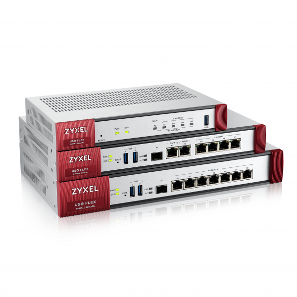 Zyxel USG Flex 100 firewall [hardware] 0,9 Gbit/s (Zyxel USG Flex 100 - Firewall - 4 ports - 1GbE)ZyxelUSGFLEX100-EU0112F