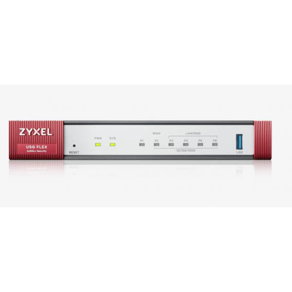 Zyxel USG Flex 100 firewall [hardware] 0,9 Gbit/s (Zyxel USG Flex 100 - Firewall - 4 ports - 1GbE)ZyxelUSGFLEX100-EU0112F