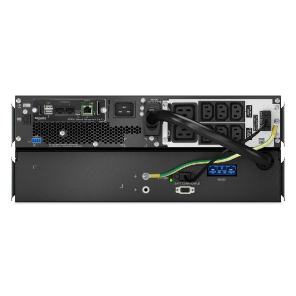 APC SRTL3000RM4UXLI-NC gruppo di continuità [UPS] Doppia conversione [online] 3 kVA 2700 W 8 presa[e] AC (APC SMART-UPS SRT LI-ION 3000VA - RM 4U 230V LONG RUNTIME+ NW CARD)ApcSRTL3000RM4UXLI-NC