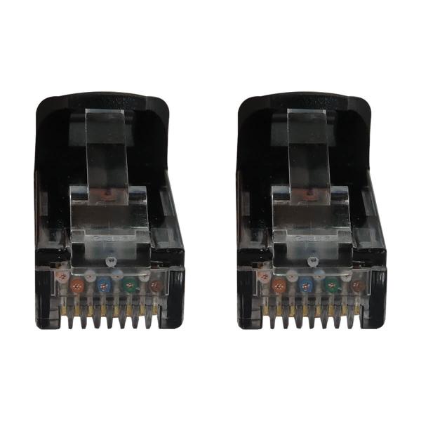 Tripp Lite N261-015-BK cavo di rete Nero 4,6 m Cat6a U/UTP [UTP] Rotondo (Eaton Tripp Lite Series Cat6a 10G Snagless Molded UTP Ethernet Cable [RJ45 M/M], PoE, Black, 15 ft. [4.6 m] - Cavo di rete - RJ-45 [M] a RJ-45 [M] - 4.57 m - 6 mm - UTP - CAT 6...