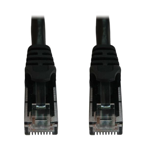Tripp Lite N261-015-BK cavo di rete Nero 4,6 m Cat6a U/UTP [UTP] Rotondo (Eaton Tripp Lite Series Cat6a 10G Snagless Molded UTP Ethernet Cable [RJ45 M/M], PoE, Black, 15 ft. [4.6 m] - Cavo di rete - RJ-45 [M] a RJ-45 [M] - 4.57 m - 6 mm - UTP - CAT 6...