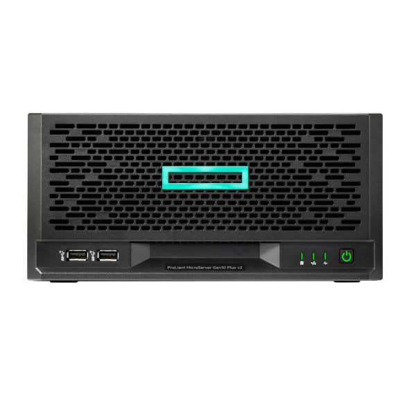 HPE ProLiant MicroServer Gen10+ v2 server 0 GB Ultra Micro Tower Intel Xeon E-2314 2,8 GHz 16 GB DDR4-SDRAM 180 W (MicroServer G10plus+ v2 4LFF-NHP E-2314 16B 180W)HpeP54649-421