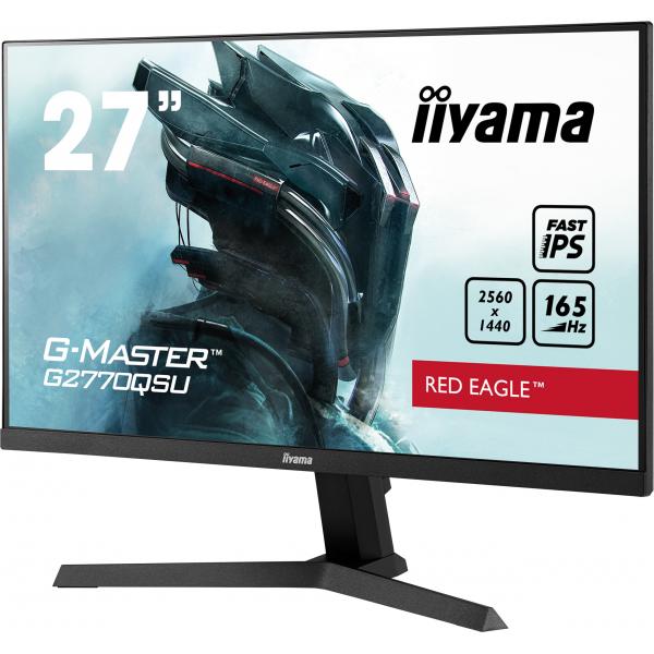 Iiyama G-MASTER G2770QSU-B1 Monitor PC 68,6 cm [27] 2560 x 1440 Pixel Wide Quad HD LCD Nero (G2770QSU-B1 27IN IPS 2560X1440 - 16:9 1000:1 0.5MS HDMI/DP/USB/HD)Iiyama4948570121069G2770QSU-B1