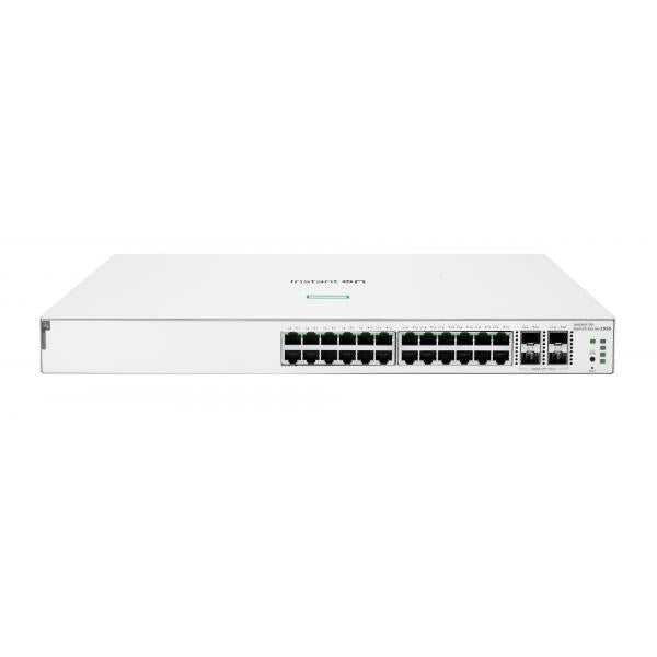 HPE Aruba Networking Aruba Instant On 1930 24G Class4 PoE 4SFP/SFP+ 195W Gestito L2+ Gigabit Ethernet [10/100/1000] Supporto Power over Ethernet [PoE] 1U Bianco (HPE Aruba Switch 1930 24G 24xGBit/4xSFP+ PoE 195W JL683B Aruba Instant On)HpeJL683B