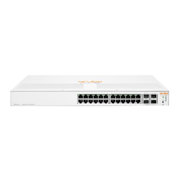 HPE Aruba Networking Aruba Instant On 1930 24G Class4 PoE 4SFP/SFP+ 195W Gestito L2+ Gigabit Ethernet [10/100/1000] Supporto Power over Ethernet [PoE] 1U Bianco (ARUBA ION 1930 24G 4SFP+ 195W - SW)Hpe0190017593241JL683B#ACC