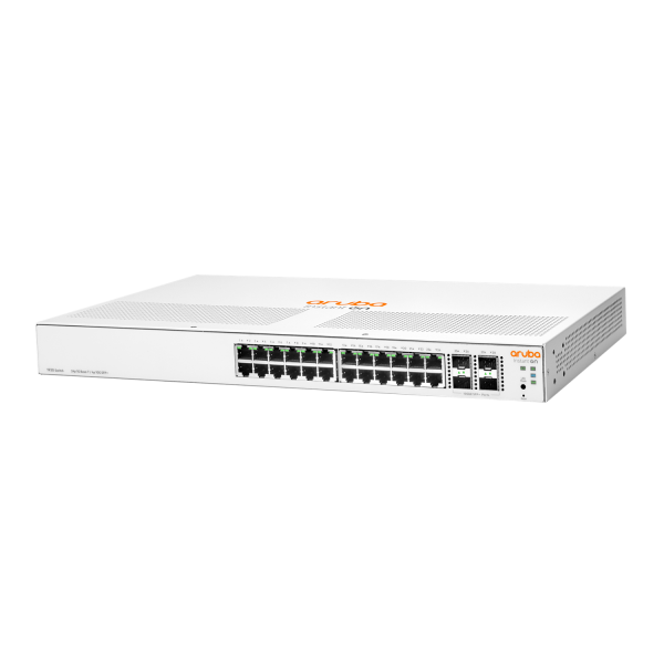 HPE Aruba Networking Aruba Instant On 1930 24G Class4 PoE 4SFP/SFP+ 195W Gestito L2+ Gigabit Ethernet [10/100/1000] Supporto Power over Ethernet [PoE] 1U Bianco (HPE NETWORKING INSTANT ON SWITCH SERIES,1930 24G CLASS4 PoE 4SFP/SFP+ 195W)Hpe0190017592...