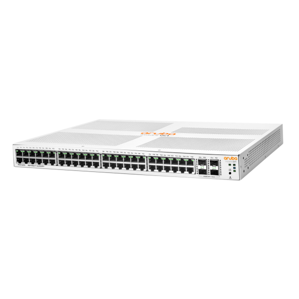 HPE Aruba Networking Aruba Instant On 1930 48G Class4 PoE 4SFP/SFP+ 370W Gestito L2+ Gigabit Ethernet [10/100/1000] Supporto Power over Ethernet [PoE] 1U Bianco (HPE NETWORKING INSTANT ON SWITCH SERIES,1930 48G CLASS4 PoE 4SFP/SFP+ 370W)Hpe0190017593...