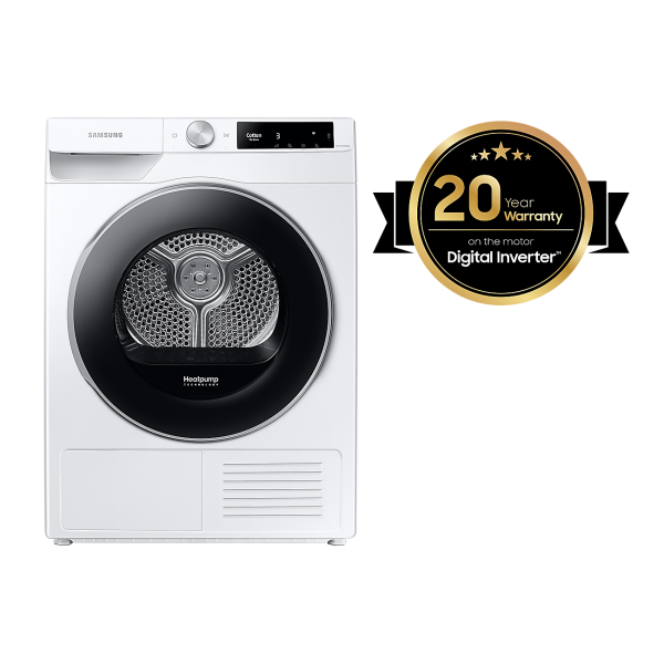 Samsung DV90T6240LE/S7 asciugatrice Libera installazione Caricamento frontale 9 kg Bianco (Samsung DV6000T DV90T6240LE t?rremaski)Samsung8806090603006DV90T6240LE/S7