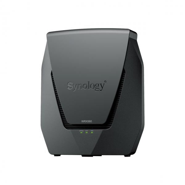 Synology WRX560 router wireless Gigabit Ethernet Dual-band [2.4 GHz/5 GHz] Nero (Synology WRX560 - Wireless router - mesh 4-port switch - 1GbE, 2.5GbE - WAN ports: 2)SynologyWRX560