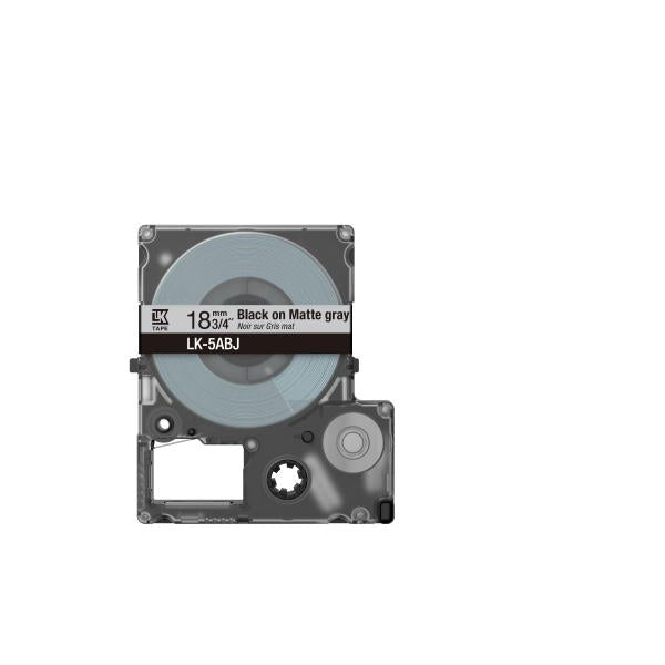 Epson C53S672087 nastro per etichettatrice Nero su grigio LK (Epson LabelWorks LK-5ABJ - tape - mat)Epson8715946713762C53S672087