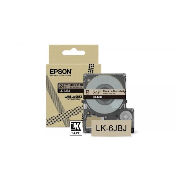 Epson LK-6JBJ Beige, Nero (Epson LabelWorks LK-6JBJ - m?rkattape)Epson8715946713816C53S672092