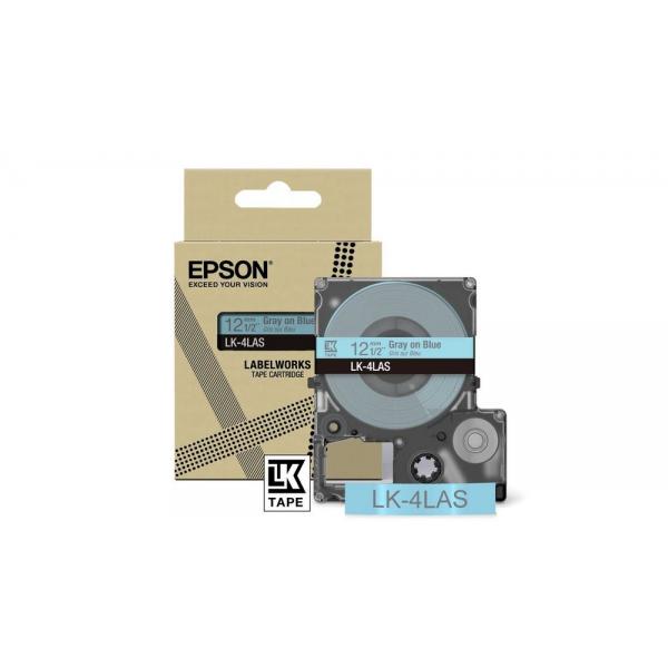 Epson Colour Tape  Blue/Grey 12mm[8m]  LK-4LAS (Epson LabelWorks LK-4LAS - tapepatron)Epson8715946713953C53S672106