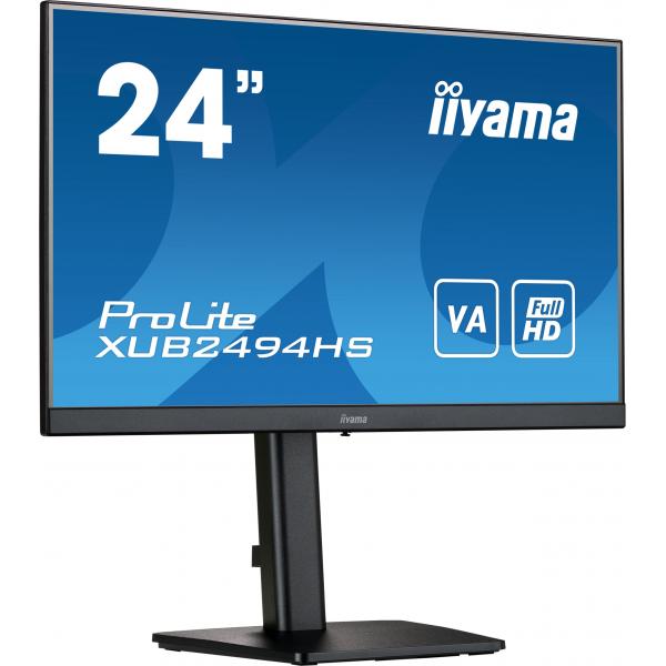 Iiyama ProLite XUB2494HS-B2 Monitor PC 60,5 cm [23.8] 1920 x 1080 Pixel Full HD LED Nero (iiyama ProLite XUB2494HS-B2 computer monitor 60.5 cm [23.8'] 1920 x 1080 pixels Full HD LED Black)Iiyama4948570120802XUB2494HS-B2