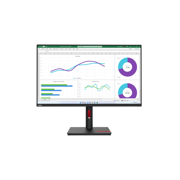 Lenovo ThinkVision T32h-30 Monitor PC 80 cm [31.5] 2560 x 1440 Pixel Quad HD LED Nero (T32H-30 31.5 HDMI/DP/USB-C/RJ45 *S*)Lenovo019680120074663D3GAT1UK