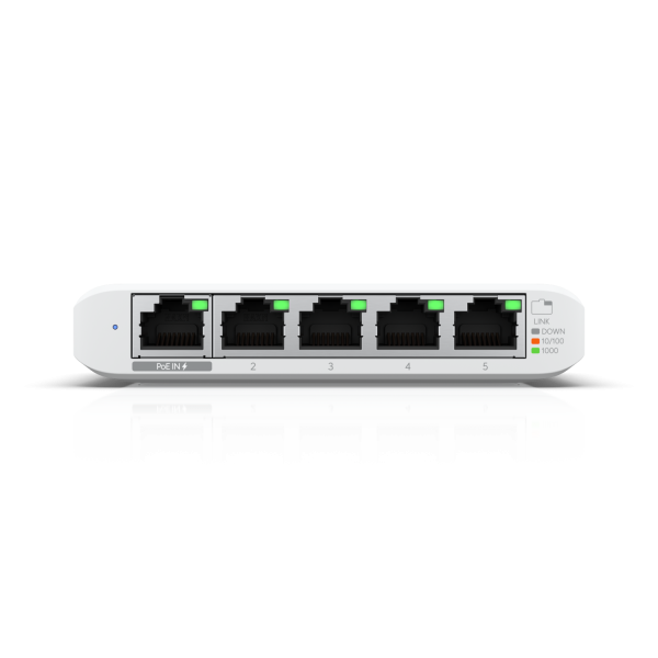 Ubiquiti Flex Mini Gestito L2 Gigabit Ethernet [10/100/1000] Supporto Power over Ethernet [PoE] Bianco (Ubiquiti USW-FLEX-MINI UniFi USW Flex Mini 5 Port Smart Managed POE/USB C Powered Gigabit Network Switch [UK Plug])UbiquitiUSW-FLEX-MINI-UK