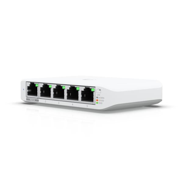 Ubiquiti Flex Mini Gestito L2 Gigabit Ethernet [10/100/1000] Supporto Power over Ethernet [PoE] Bianco (Ubiquiti USW-FLEX-MINI UniFi USW Flex Mini 5 Port Smart Managed POE/USB C Powered Gigabit Network Switch [UK Plug])UbiquitiUSW-FLEX-MINI-UK