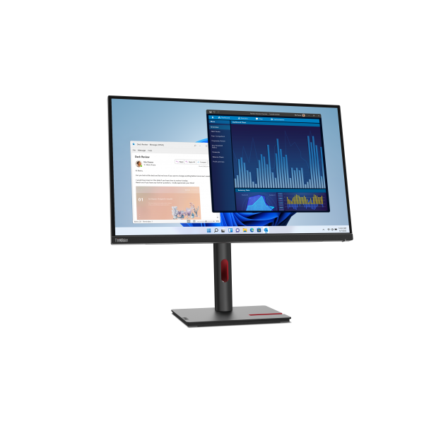 Lenovo ThinkVision T27p-30 Monitor PC 68,6 cm [27] 3840 x 2160 Pixel 4K Ultra HD LED Nero (ThinkVision T27p-30 UHD/ USB-C 27'' Monitor. WARRANTY: 3YR CCR)Lenovo63A9GAT1EU