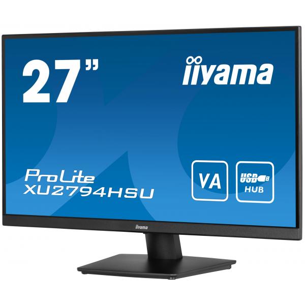 Iiyama ProLite XU2794HSU-B1 Monitor PC 68,6 cm [27] 1920 x 1080 Pixel Full HD LCD Nero (27 XU2794HSU-B1Monitor - 27 VA LCD with Slim Bezel 4ms Full HD 1920x1080 250 cd/m Brightness 1x HDMI1 x DisplayPort 1 x VGA USB Hub 2 x 2W Speakers)Iiyama49485701...