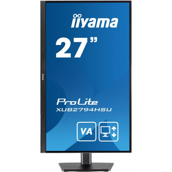 Iiyama ProLite XUB2794HSU-B1 Monitor PC 68,6 cm [27] 1920 x 1080 Pixel Full HD LCD Nero (iiyama ProLite XUB2794HSU-B1 computer monitor 68.6 cm [27'] 1920 x 1080 pixels Full HD LCD Black)Iiyama4948570120840XUB2794HSU-B1