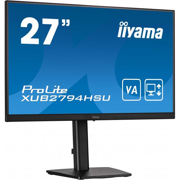 Iiyama ProLite XUB2794HSU-B1 Monitor PC 68,6 cm [27] 1920 x 1080 Pixel Full HD LCD Nero (iiyama ProLite XUB2794HSU-B1 computer monitor 68.6 cm [27'] 1920 x 1080 pixels Full HD LCD Black)Iiyama4948570120840XUB2794HSU-B1