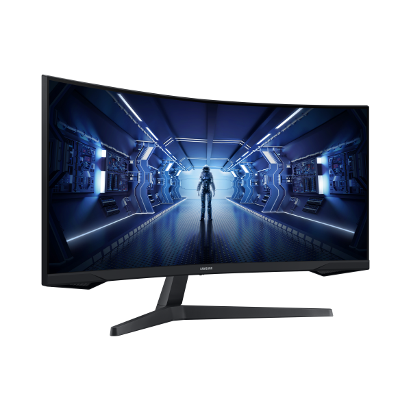 Samsung Monitor Gaming Odyssey G5 da 34'' Ultra WQHD Curvo (Odyssey C34G55TWWP 86.4 cm - [34] 3440 x 1440 pixels - UltraWide Dual Quad HD LED Black - Warranty: 12M)SamsungLC34G55TWWPXEN