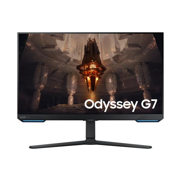 Samsung LS32BG700EU Monitor PC 81,3 cm [32] 3840 x 2160 Pixel 4K Ultra HD LED Nero (Samsung Odyssey G7 S32BG700EU - G70B Series - LED monitor - Smart - gaming - 32 - 3840 x 2160 4K @ 144 Hz - IPS - 350 cd/m? - 1000:1 - DisplayHDR 400 - 1 ms - 2xHDMI,...