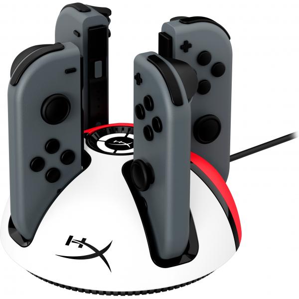 ChargePlay Quad 2 Controller per videogiochi Rosso, Bianco USB Interno (^HYPERX CHARGEPLAY QUAD2 NINTENDO SW)Hp6Y2G7AA