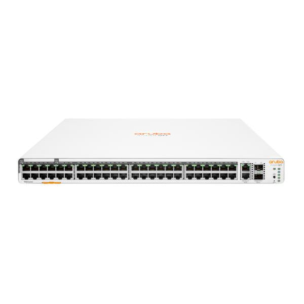 HPE Aruba Networking Aruba Instant On 1960 48G 40p Class4 8p Class6 PoE 2XGT 2SFP+ 600W [x5] Gestito L2+ Gigabit Ethernet [10/100/1000] Supporto Power over Ethernet [PoE] 1U Bianco (ARUBA JL809A 5 UNIT BUNDLE - 1960 48G 2XT 2XF 600W SWITCH)HpeJL809A_...