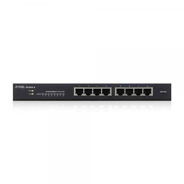 Zyxel GS1900-8 Gestito L2 Gigabit Ethernet [10/100/1000] Nero (GS1900-8 V2 - PORTS GBPS RJ45 - NON RACKABLE -)ZyxelGS1900-8-EU0102F