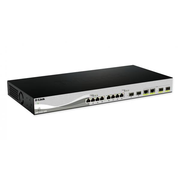 D-Link DXS-1210-12SC/E switch di rete Gestito L2 10G Ethernet [100/1000/10000] 1U Nero, Argento (12 Port Smart Managed Switch - including 10x10 SFP+ ports & - 2 x Combo 10GBase-T/SFP+ uplink ports)D-link0790069467646DXS-1210-12SC/E