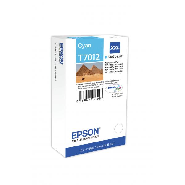 Epson Tanica Ciano (WP4000/4500 SERIES INK CART XXL CYAN)EpsonC13T70124010