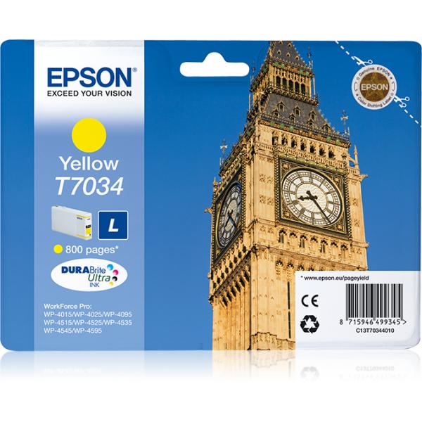 Epson Big Ben Tanica Giallo (WP4000/4500 SERIES INK CART L YELLOW)EpsonC13T70344010