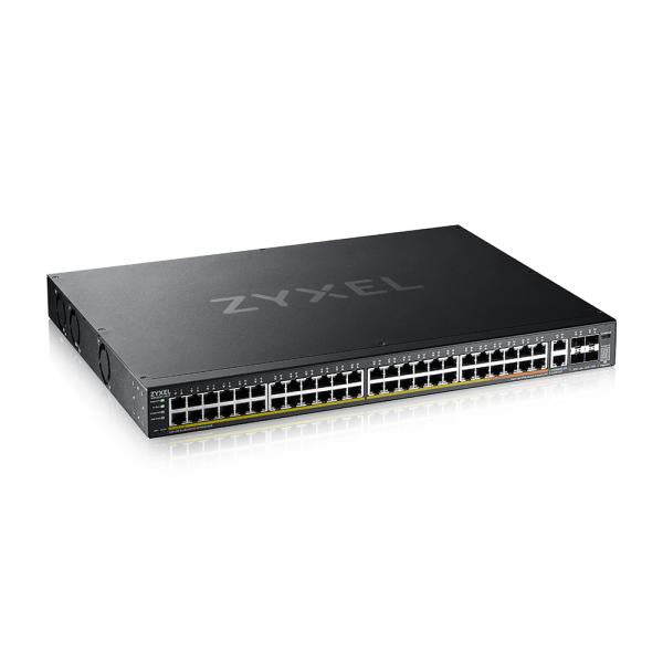 Zyxel XGS2220-54FP Gestito L3 Gigabit Ethernet [10/100/1000] Supporto Power over Ethernet [PoE] (Zyxel XGS2220 Series XGS2220-54FP - Switch - accesso L3, NebulaFLEX Cloud, 960 W - gestito - 48 x Gigabit Ethernet + 6 x 10 Gigabit [uplink] - desktop, m...