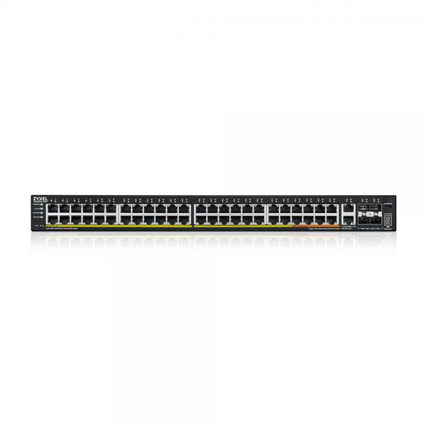 Zyxel XGS2220-54FP Gestito L3 Gigabit Ethernet [10/100/1000] Supporto Power over Ethernet [PoE] (Zyxel XGS2220 Series XGS2220-54FP - Switch - accesso L3, NebulaFLEX Cloud, 960 W - gestito - 48 x Gigabit Ethernet + 6 x 10 Gigabit [uplink] - desktop, m...
