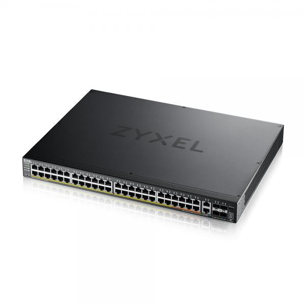 Zyxel XGS2220-54HP Gestito L3 Gigabit Ethernet [10/100/1000] Supporto Power over Ethernet [PoE] (Zyxel XGS2220 Series XGS2220-54HP - Switch - Accesso a 48 porte GbE L3, NebulaFLEX Cloud, con 6 uplink 10 G - gestito - 40 x 10/100/1000 [PoE+] + 8 x 10/...
