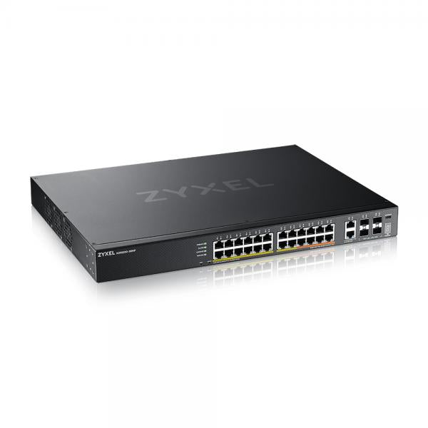 Zyxel XGS2220-30HP Gestito L3 Gigabit Ethernet [10/100/1000] Supporto Power over Ethernet [PoE] Nero (Zyxel XGS2220 Series XGS2220-30HP - Switch - accesso GbE L3 a 24 porte, NebulaFLEX Cloud, con 6 uplink 10 G - gestito - 16 x 10/100/1000 [PoE+] + 8 ...