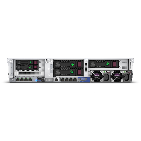 HPE ProLiant DL380 Gen10 server Armadio [2U] Intel Xeon Silver 4208 2,1 GHz 32 GB DDR4-SDRAM 800 W (HPE PROLIANT DL380 GEN10 INTEL XEON,4208 2.10GHz 8C 1P 32GB MR416i-p 8x SFF,800W TI PSU)Hpe0190017643274P56959-421