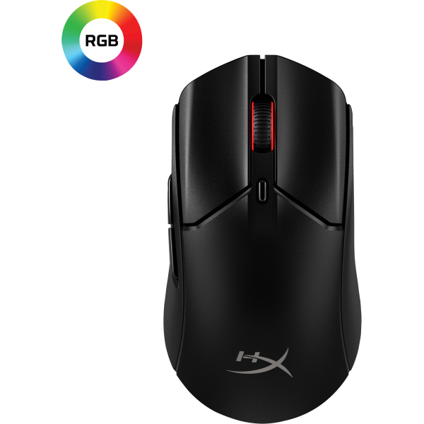 HyperX Pulsefire Haste 2  Mouse da gaming wireless [nero] (HYPERX PULSEFIRE HASTE BLACK WIRELES)Hp6N0B0AA