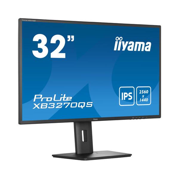 Iiyama ProLite XB3270QS-B5 Monitor PC 80 cm [31.5] 2560 x 1440 Pixel Wide Quad HD LED Nero (XB3270QS-B5 32 WQHD IPS - 2560X1440 250CD DVI HDMI DP)Iiyama4948570121328XB3270QS-B5