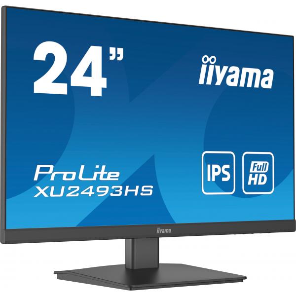 Iiyama XU2493HS-B5 Monitor PC 61 cm [24] 1920 x 1080 Pixel Full HD LED Nero (iiyama ProLite 23.8''LED 1920x1080FHD 75Hz Monitor HDMI DisplayPort Speakers - Black)Iiyama4948570121151XU2493HS-B5