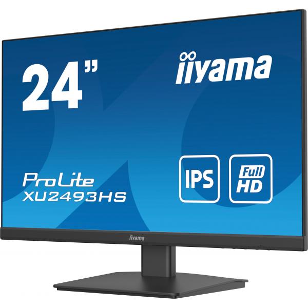 Iiyama XU2493HS-B5 Monitor PC 61 cm [24] 1920 x 1080 Pixel Full HD LED Nero (iiyama ProLite 23.8''LED 1920x1080FHD 75Hz Monitor HDMI DisplayPort Speakers - Black)Iiyama4948570121151XU2493HS-B5