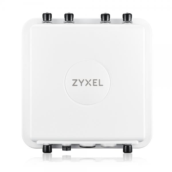Zyxel WAX655E 4800 Mbit/s Bianco Supporto Power over Ethernet [PoE] (Zyxel WAX655D-E AX5400 2x2+4x4 MU-MIMO Incl 1 year Nebula Pro 6 x N-Type Connectors Outdoor IP67 PoE+ [802.3at] Standalone/Controller/Nebula Cloud Managed Excludes Power Injector)Zy...